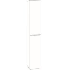 EBS Nevio Skříňka vysoká L/P 35 cm, zakázková černá supermat K6