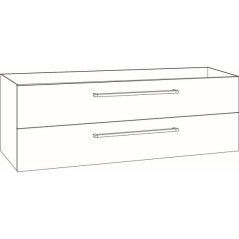 EBS Pure Skříňka umyvadlová 121 cm, zakázková barva K4