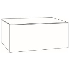 EBS Dana Samostatná skříňka pod desku 70 x 36,5 cm, zakázková černá supermat K6