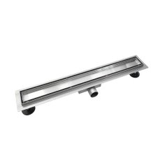 EBS Tile Odtokový sprchový žlab 90 cm s roštem a sifonem, nerez