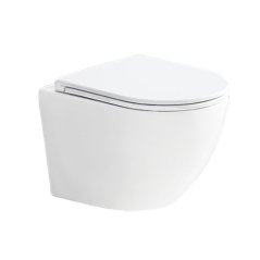 EBS WC závěsné 49,5 x 36 cm Vortex Rimless včetně sedátka SoftClose, bílá