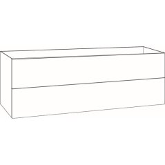 EBS KUBA Skříňka umyvadlová 121 cm, zakázková černá supermat K6