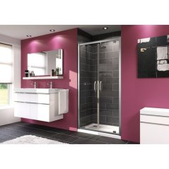 EBS Urban Sprchové dveře dvoukřídlé 90 cm, chrom profil 140905.069.322