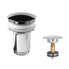 EBS Umyvadlový vtok Click/Clack, velká zátka, chrom