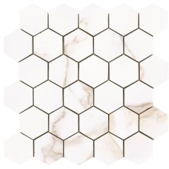 EBS Museo hexagon 26,3x27,4 diamond gold matný