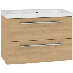 EBS Pure skříňka s umyvadlem 81 cm, dub Arlington