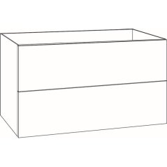 EBS KUBA Skříňka umyvadlová 81 cm, zakázková černá supermat K6