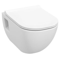 EBS Diana New WC závěsné 36 x 53 cm Rimless se sedátkem, bílá