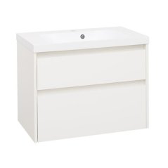 EBS Duomo Skříňka a umyvadlo 81 cm, bílá lesklá