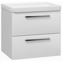 EBS Urban Skříňka s umyvadlem 60cm, bílá lesk/madlo chrom