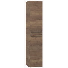 EBS Urban Vysoká skříňka 35x170cm L/P, dub halifax-madlo chrom
