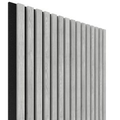 Akustický panel Oak light grey 60,4x275 cm lamely na filcu