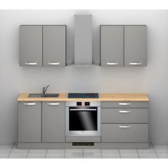 EBS TIME kuchyňský blok 2,2 m, šedá onyx