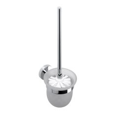 EBS Urban Round WC štětka, bílý kartáč/sklo