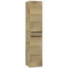 EBS Urban Vysoká skříňka 35x170cm L/P, dub riviera-madlo černá