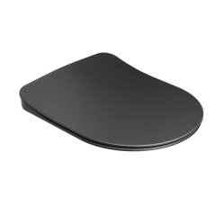 EBS Urban City Sedátko pro WC, softclose, černá mat