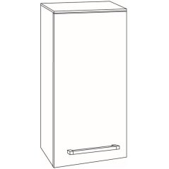 EBS Pure Skříňka horní 63x33 cm, zakázková barva K4, levá