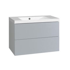 EBS KUBA Skříňka + umyvadlo 81 cm, perlově šedá