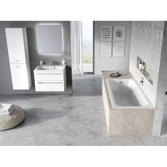 EBS Urban Slim Obdélníková vana 160 x 70 cm bez noh, bílá