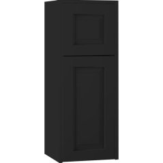 EBS Lasy Střední skříňka, levá, 88 cm, černá matná