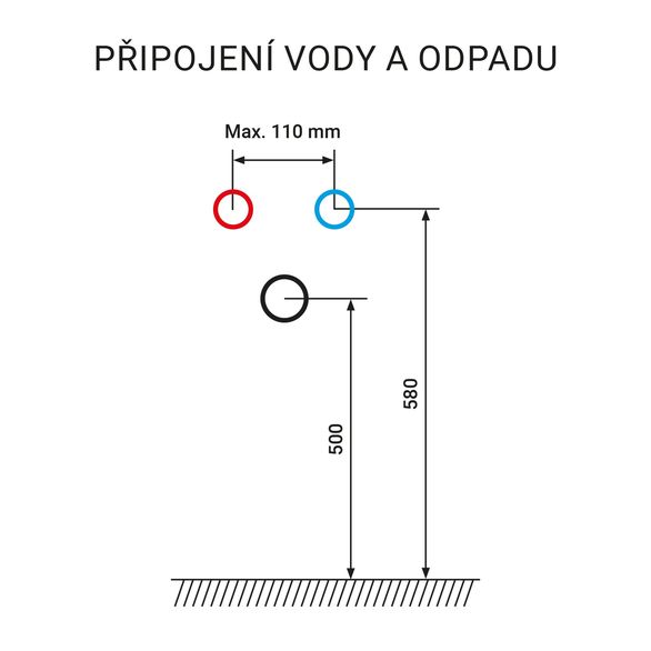 EBS Urban Skříňka s umyvadlem 81 cm, černá mat/madlo bíla mat