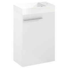 EBS Ardo Skříňka s umyvadlem 45 cm, bílá lesk, madlo chrom