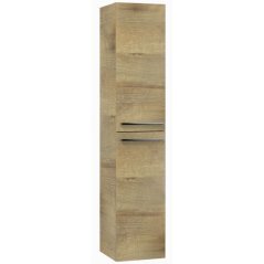 EBS Urban Vysoká skříňka 35x170cm L/P, dub riviera-madlo chrom