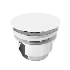 EBS Výpust umyvadlová neuzavíratelná, bez přepadu, bílá/chrom
