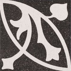 EBS Deco dlažba/dekor 22,3x22,3 erte negro matná