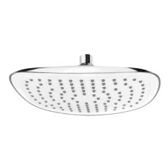 EBS Hlavová sprcha zaoblená 23x18 cm, bílá/chrom