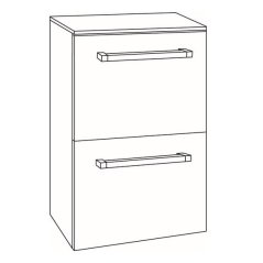 EBS Pure Skříňka spodní 50x33 cm, zakázková barva K4