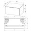 EBS Dana Samostatná skříňka pod desku 70 x 36,5 cm, zakázková barva K2
