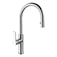 EBS Dřezová baterie s vytahovací koncovkou, chrom