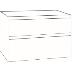 EBS Duomo Skříňka umyvadlová 81 cm, zakázková barva K4