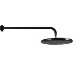 EBS Hlavová sprcha 23 cm s bočním ramenem, černá matná