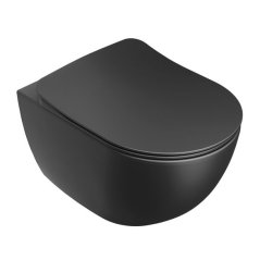 EBS Urban City WC závěsné Rimfree, černé
