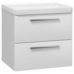EBS Urban Skříňka s umyvadlem 61cm, bílá lesk/madlo nerez