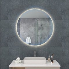 EBS Dione Kulaté zrcadlo 100cm s podsvícením a odmlžováním