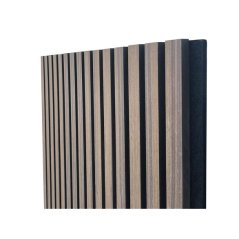 Akustický panel Ořech tmavý dýha 60x270 cm lamely na filcu