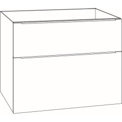 EBS Nevio Skříňka umyvadlová 81 cm, zakázková černá supermat K6