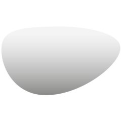 EBS Pluto Asymetrické zrcadlo 120x80 cm s LED podsvícením na dotykové tlačítko